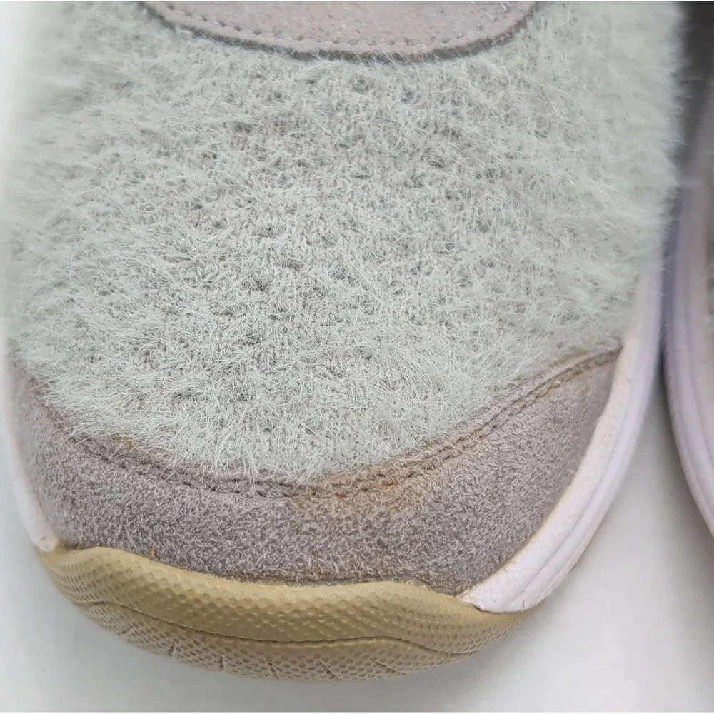 Orthofeet Women Size 6.5 989 Gray Wool Lace Up Sneakers Shoes Comfort